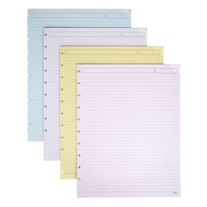 Picture of TUL Discbound Notebook Refill Pages, Letter Size, Narrow Ruled, 50 Sheets, Assorted Colors