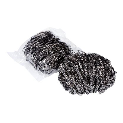 Picture of Scotch-Brite Stainless Steel Scrubber, No. 84, 1.75 Oz, Silver, Box Of 12