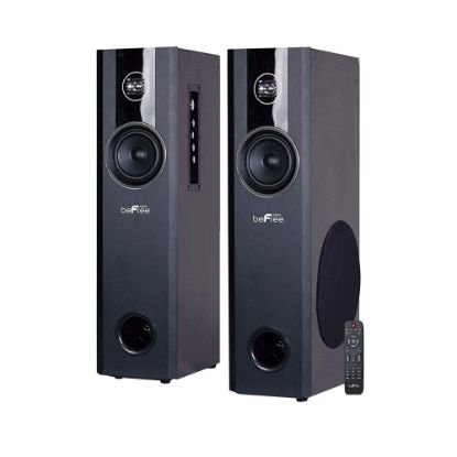 Picture of BeFree Sound 2.1-Channel Bluetooth Home Theater Tower Speakers, 26-5/8inH x 14-15/16inW x 16-5/8in, Black, 99595512M