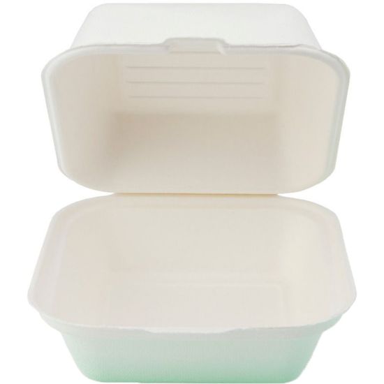 Picture of Stalk Market Heavyweight Hinged Containers, 6in x 6in x 3in, Case Of 250 Containers