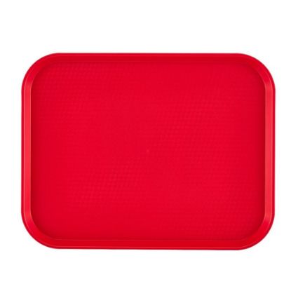 Picture of Cambro Fast Food Trays, 10in x 14in, Red, Pack Of 24 Trays