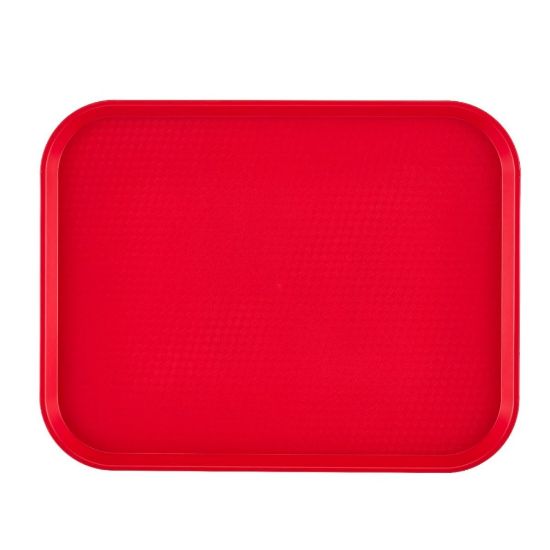 Picture of Cambro Fast Food Trays, 10in x 14in, Red, Pack Of 24 Trays