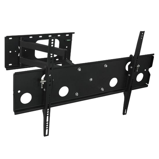 Picture of Mount-It! Low-Profile Full-Motion TV Wall Mount For Screens Up To 60in, 17-3/4inH x 29-1/2inW x 3inD, Black