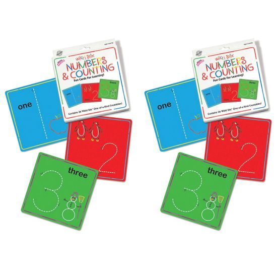 Picture of Wikki Stix Numbers And Counting Cards Sets, Pack Of 2 Sets