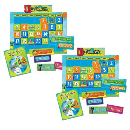 Picture of Edupress Pete The Cat Calendar Kits, Multicolor, Set Of 2 Kits