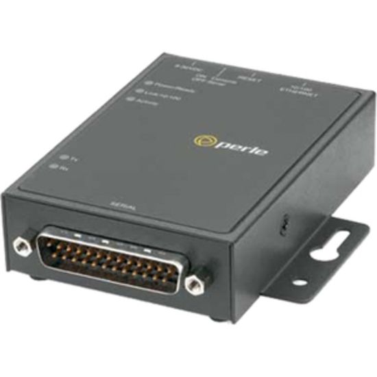 Picture of Perle IOLAN DS1 Device Server - 16 MB - 1 x Network (RJ-45) - 1 x Serial Port - Fast Ethernet - Wall Mountable, Rail-mountable, Panel-mountable