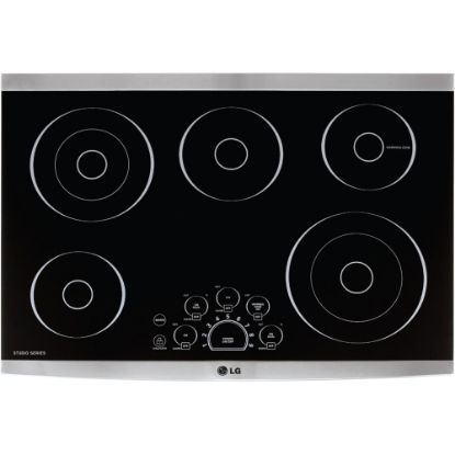 Picture of LG Studio LSCE305ST Electric Cooktop - Glass Ceramic Cooktop - Black, Stainless Steel