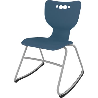 Picture of MooreCo Hierarchy Armless Rocker Chair, 16in Seat Height, Navy