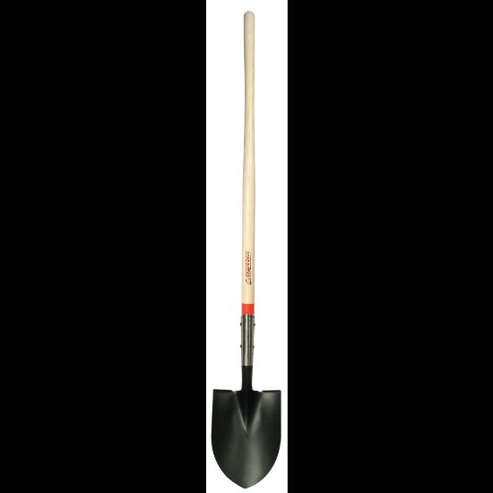 Picture of Round Point Shovel with Closed-back and Dual Rivet, 8-3/4in Width Blade