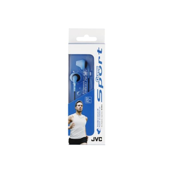 Picture of JVC Gumy Sport Earbuds, Blue, JVCHAEN10AK