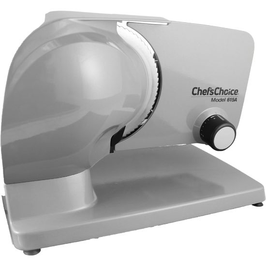 Picture of Edgecraft ChefsChoice 615A Electric Food Slicer, 10-5/8inH x 11-7/16inW x 15inD, Silver