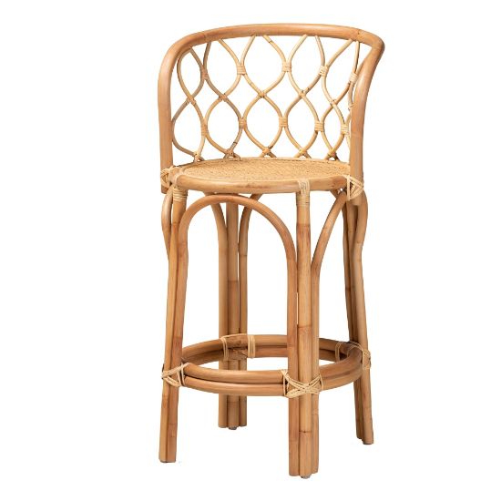 Picture of bali & pari Diana Rattan Counter Stool, Natural