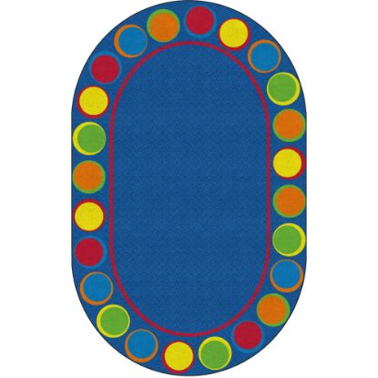 Picture of Flagship Carpets Sitting Spots Rug, 6ft x 8ft 4in, Oval, Primary