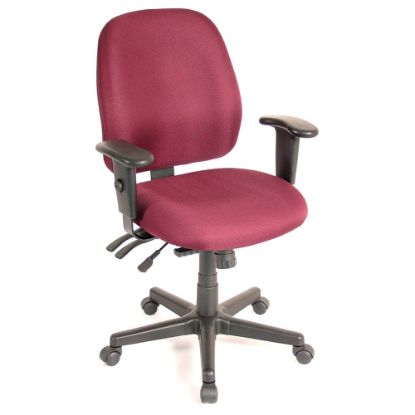 Picture of Raynor 4 x 4 Fabric Task Chair, Burgundy/Black