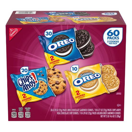 Picture of Nabisco Cookie Variety Pack, 44.8 Oz, Box Of 60 Packs