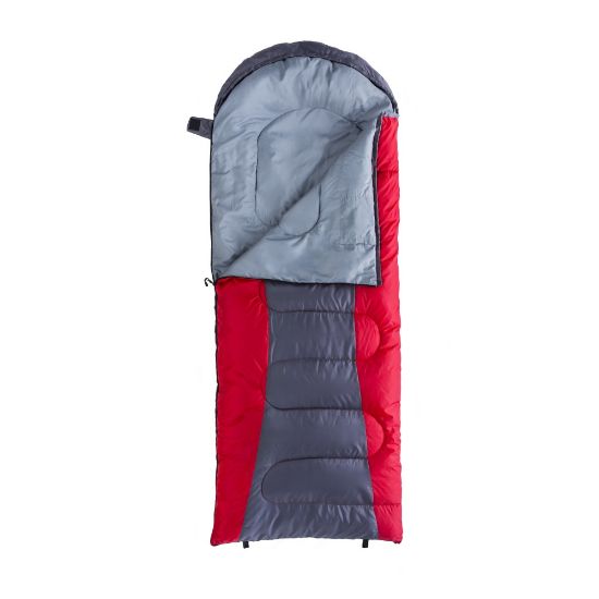 Picture of Kamp-Rite 25 deg. Camper 4 Sleeping Bag, 33in x 74in, Red/Gray