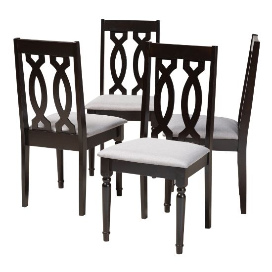 Picture of Baxton Studio 9734 Dining Chairs, Gray, Set Of 4 Chairs