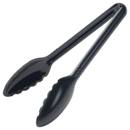 Picture of Winco CVST-9K 9inL Plastic Serving Tongs, Black