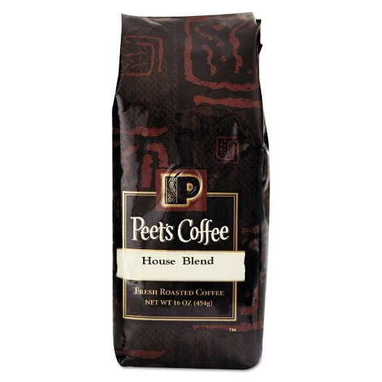 Picture of Peets Coffee & Tea Ground Coffee, House Blend, 1 Lb Per Bag