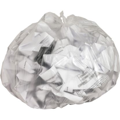 Picture of Genuine Joe 0.01 mil Trash Bags, 10 gal, 24inH x 24inW, Clear, 1000 Bags