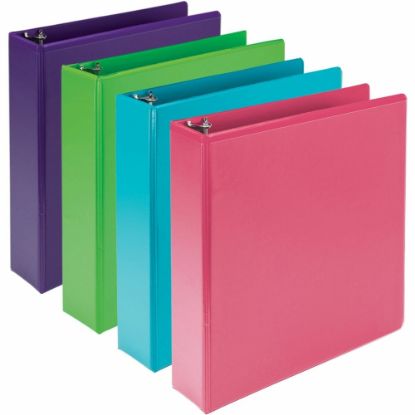 Picture of Samsill Earthchoice Durable View Binder, 2in Ring, 8 1/2in x 11in, Assorted Colors, Pack Of 4