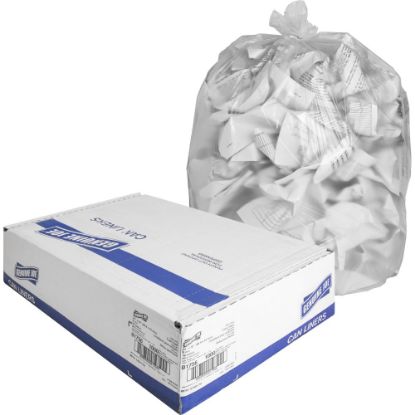 Picture of Genuine Joe High-Density Can Liners, 16 Gallons, 24in x 33in, Clear, Box Of 1,000 Liners