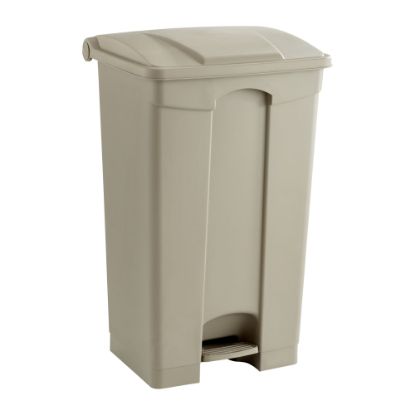 Picture of Safco Plastic Step-On Receptacle, 23 Gallon, Tan