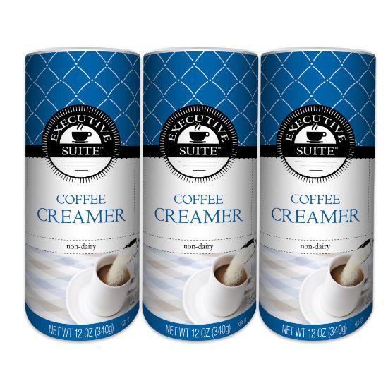 Picture of Executive Suite Non-Dairy Coffee Creamer, 12 Oz, Pack Of 3 Canisters