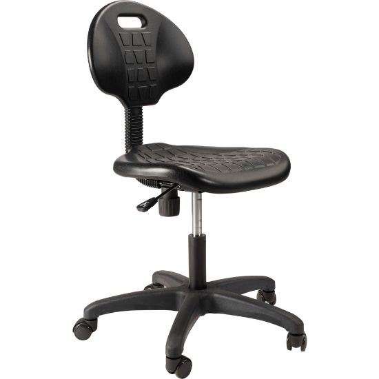 Picture of National Public Seating 6700 Series Kangaroo Polyurethane Task Chair, 16in to 21in Seat Height, Black