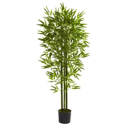 Picture of Nearly Natural Bamboo 60inH Plastic UV Resistant Indoor/Outdoor Tree, 60inH x 30inW x 30inD, Green