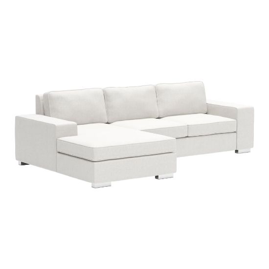 Picture of Zuo Modern Brickell Sectional, White/Chrome