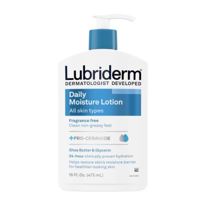 Picture of Lubriderm Daily Moisture Lotion + Pro-Ceramide, Unscented, 16 fl. oz