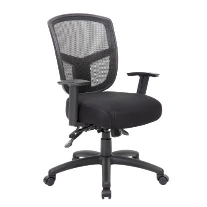 Picture of Boss Office Products Contract Mesh Mid-Back Task Chair, Black