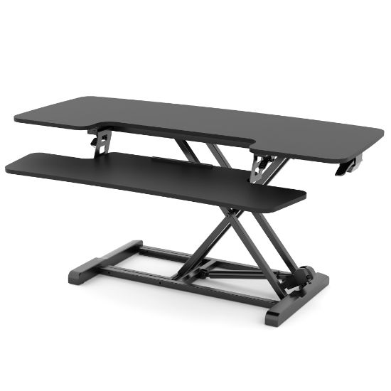 Picture of FlexiSpot M7-E Series Desk Riser, 4-3/4in to 19-3/4inH x 41-3/4inW x 16-5/16inD, Black