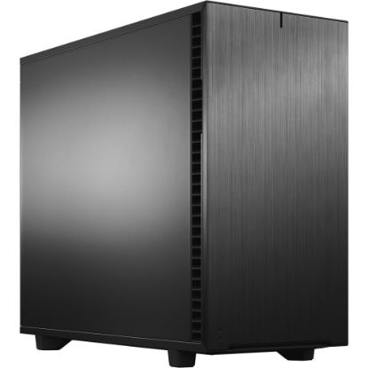 Picture of Fractal Design Define 7 Black Solid - Mid-tower - Black - Steel, Anodized Aluminum - 9 x Bay - 4 x 5.51in x Fan(s) Installed - 0 - ATX, EATX, Micro ATX, Mini ITX Motherboard Supported - 9 x Fan(s) Supported