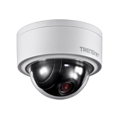 Picture of TRENDnet TV IP420P - Network surveillance camera - PTZ - outdoor - vandal / weatherproof - color (Day&Night) - 3 MP - 2048 x 1536 - auto and manual iris - motorized - audio - LAN 10/100 - MJPEG, H.264 - DC 12 V / PoE