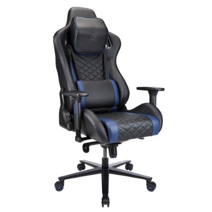 Picture of RS Gaming Davanti Vegan Leather High-Back Gaming Office Chair, Black/Blue, BIFMA Compliant