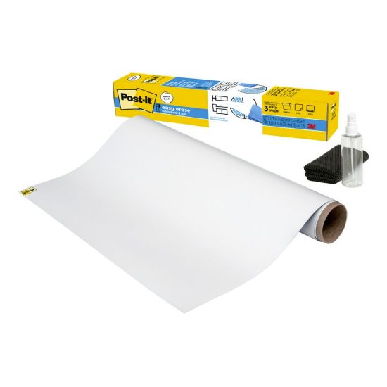 Picture of Post-it Easy Erase Permanent Marker Whiteboard Surface, 3 ft x 2 ft, Permanent Marker Wipes Away with Water