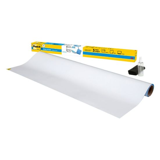 Picture of Post-it Easy Erase Permanent Marker Whiteboard Surface, 8 ft x 4 ft, Permanent Marker Wipes Away with Water