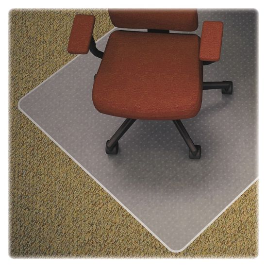 Picture of Lorell Rolled Low-Medium Pile Studded Chair Mat, 36in x 48in, Standard Lip