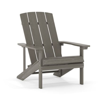 Picture of Flash Furniture Charlestown All-Weather Adirondack Chair, Light Gray