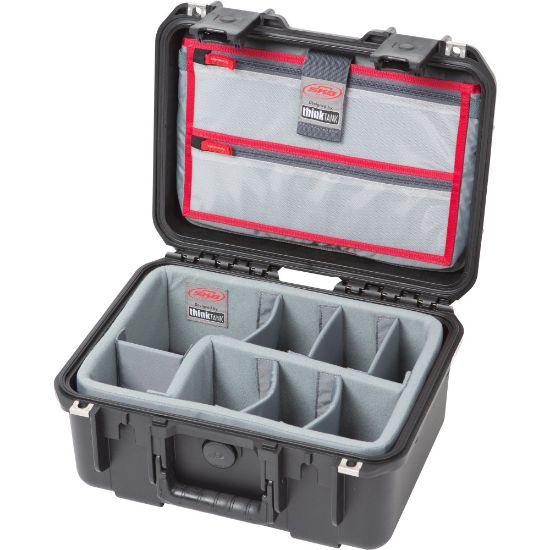 Picture of SKB Cases iSeries Protective Case With Padded Dividers And Lid Divider, 12-1/2in x 8-1/2in x 6-1/4in, Black