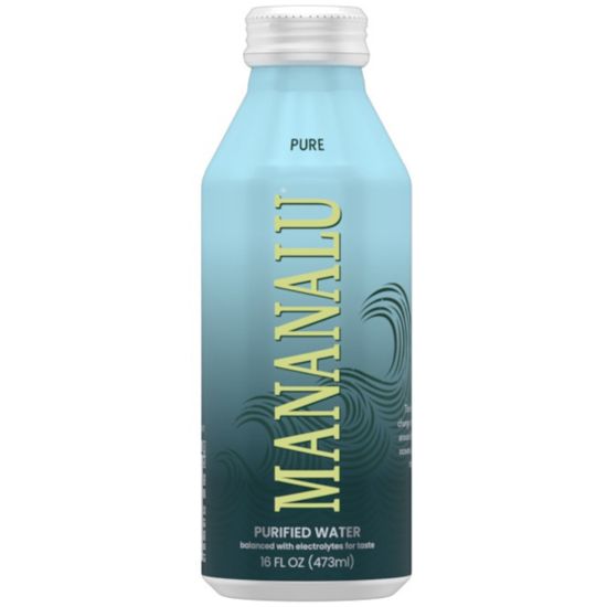 Picture of Mananalu Purified Water, 16 Oz, Pack Of 12 Bottles