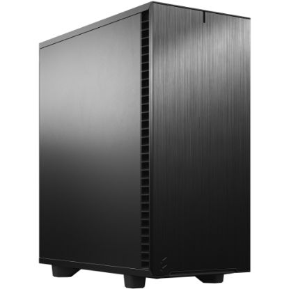 Picture of Fractal Design Define 7 Compact Computer Case - Mid-tower - Black - Brushed Aluminum - 4 x Bay - 4 x 4.72in x Fan(s) Installed - 0 - ATX, Micro ATX, Mini ITX Motherboard Supported - 7 x Fan(s) Supported