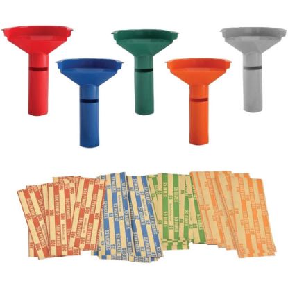 Picture of Nadex Coins Coin Counting Tube - Red, Blue, Orange, Green