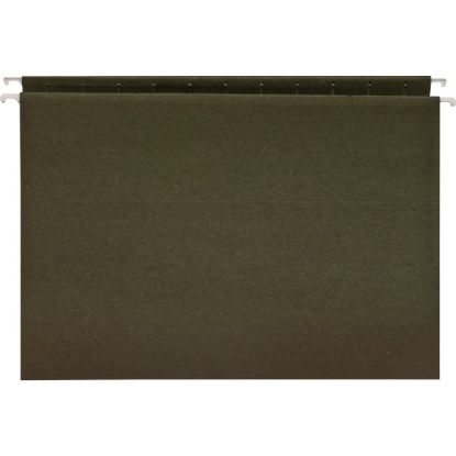 Picture of Business Source Standard Hanging File Folders, Letter Size, Green, Box Of 25 Folders