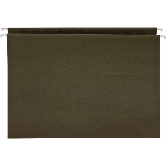 Picture of Business Source Standard Hanging File Folders, Letter Size, Green, Box Of 25 Folders