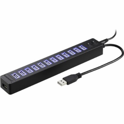 Picture of Sabrent 13-Port USB 2.0 Hub with Power Adapter - USB - External - 13 USB Port(s) - 13 USB 2.0 Port(s)