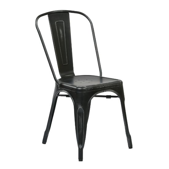 Picture of Office Star Bristow Armless Chair, Antique Black, Set Of 4 Chairs