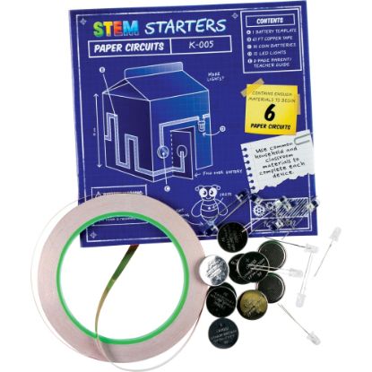 Picture of Teacher Created Resources STEM Starters Paper Circuits, Grades 3-12, Pack Of 24 Circuits